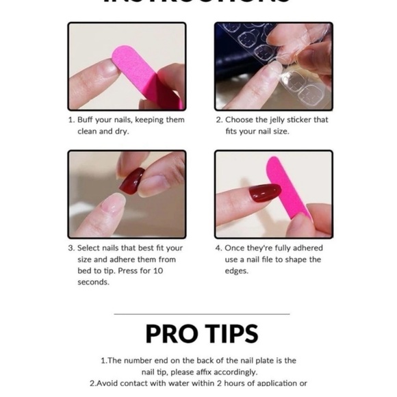 24 piece Nude French Tip Coffin Shape Press on Nails - Picture 8 of 11